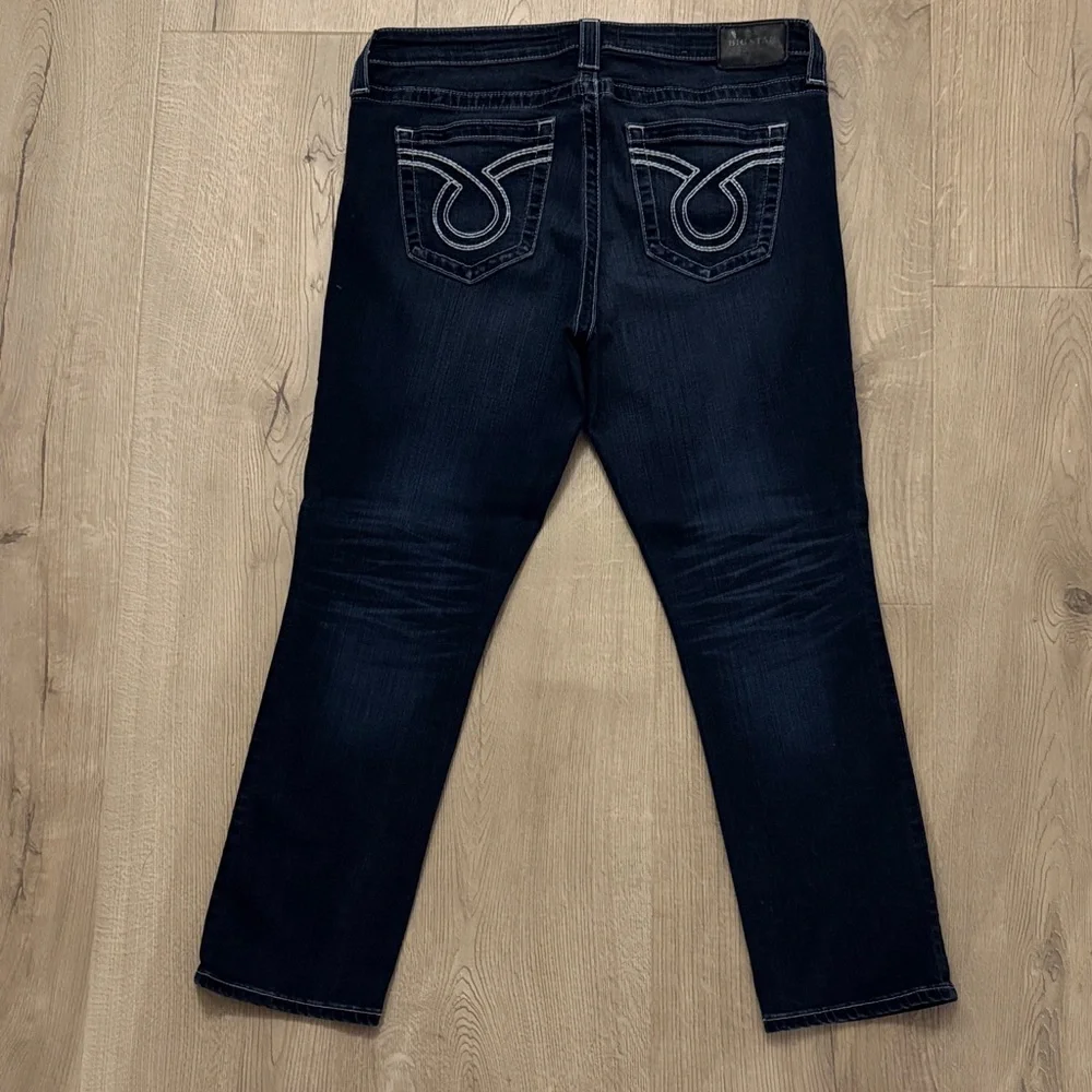 Big Star Dark Blue Denim Jeans with Embroidered Pockets - Picture 1 of 4